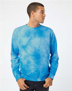 Independent Trading Co Unisex Midweight Tie-Dyed Crewneck Sweatshirt