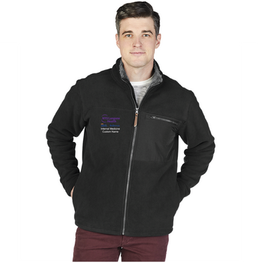 NYU Langone Men's Charles River Jamestown Fuzzy Fleece Jacket