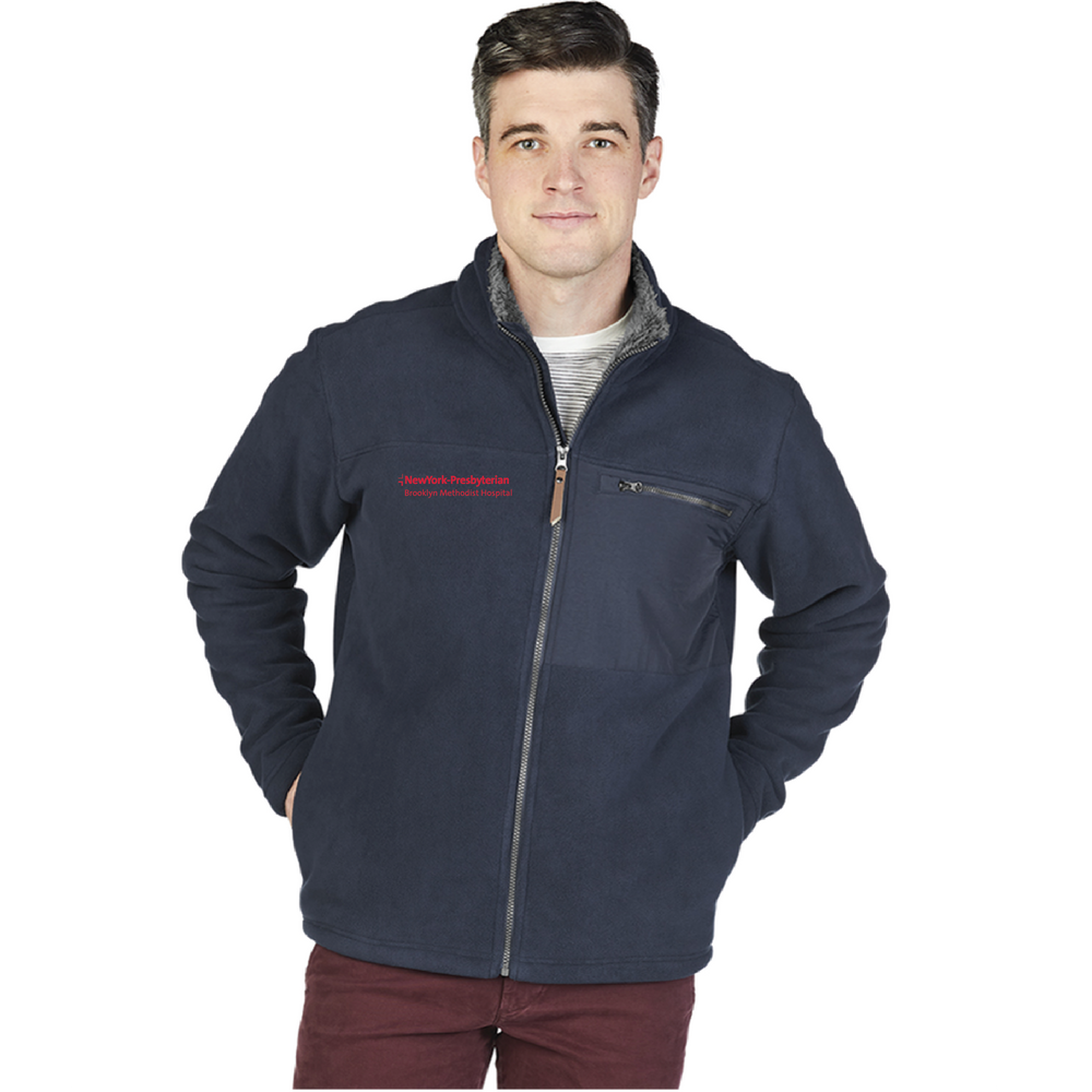 NYP Brooklyn Methodist Men s Charles River Jamestown Fuzzy Fleece