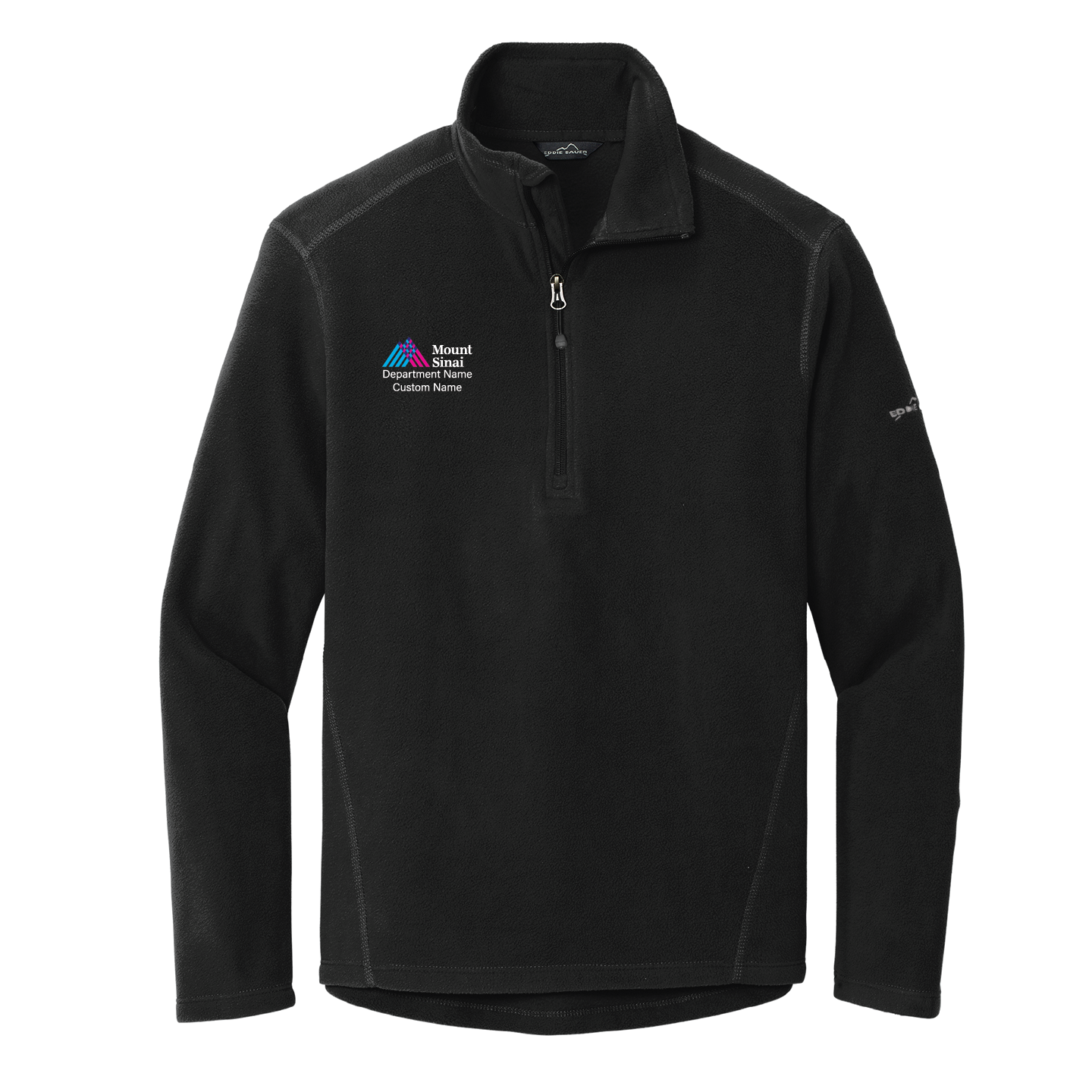 Mount Sinai Eddie Bauer Men's 1/2 Zip Microfleece Jacket