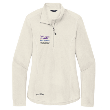 NYU Langone Eddie Bauer Ladies 1/2 Zip Microfleece Jacket
