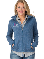 Mount Sinai Neurology Ladies Charles River Heathered Fleece Jacket