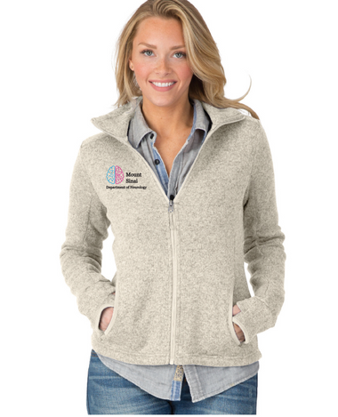 Mount Sinai Neurology Ladies Charles River Heathered Fleece Jacket