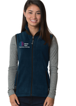 Mount Sinai Neurology Ladies Charles River Ridgeline Fleece Vest