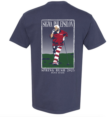 Penn State Sig Ep John Daly Comfort Colors Tee