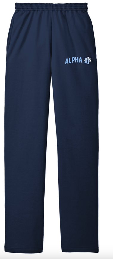 WVU AXID Exec Open Bottom Sweatpants with Pockets