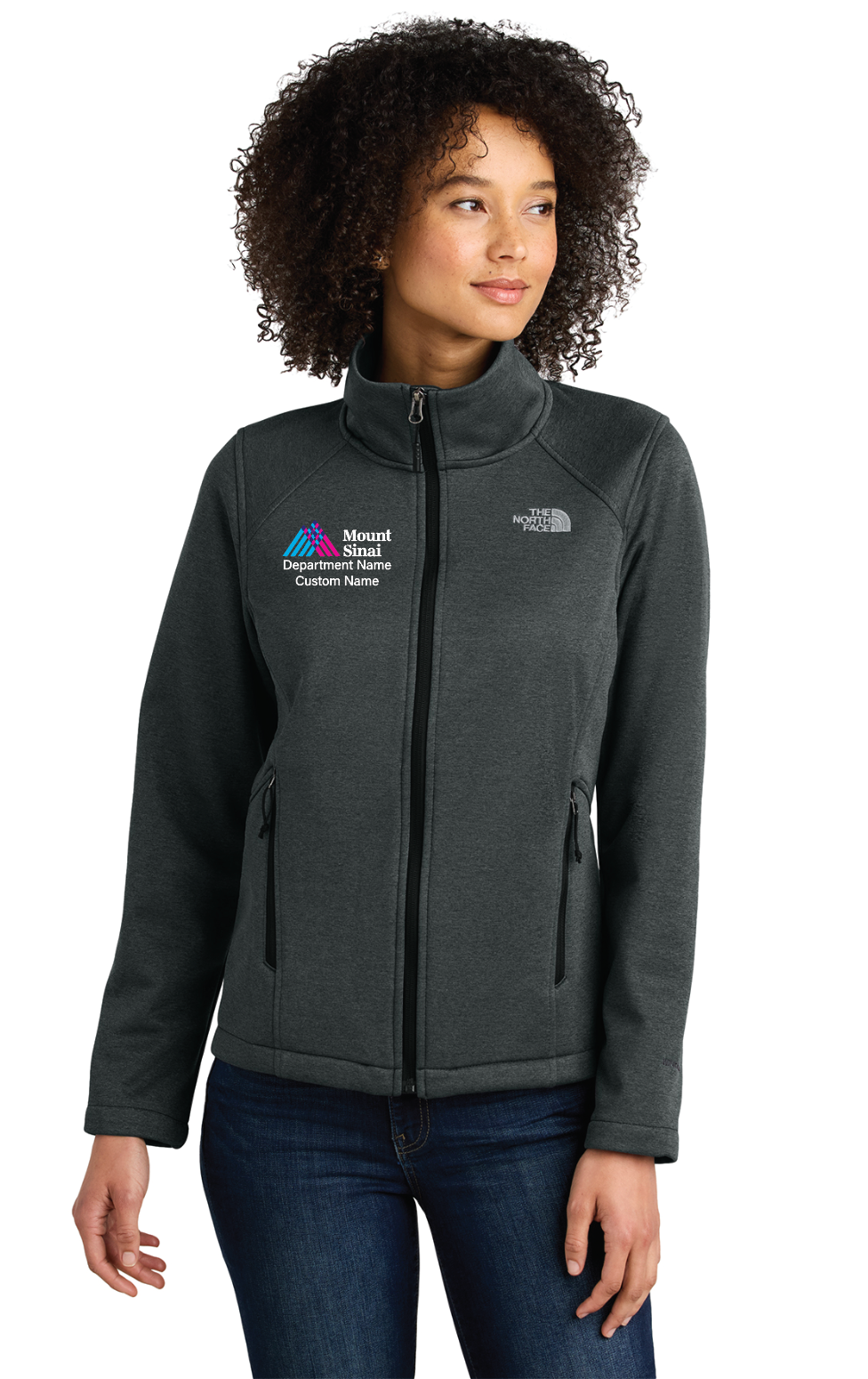 Mount Sinai Ladies The North Face® Chest Logo Ridgewall Soft Shell Jacket