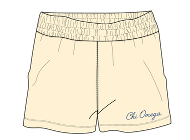 Delaware Chi Omega 2026 Make-A-Wish Fleece Shorts