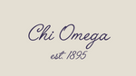 Delaware Chi Omega 2026 Make-A-Wish Medium Navy Tote Bag