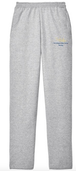 TCNJ Nursing Heartbeat Open Bottom Sweatpants with Pockets