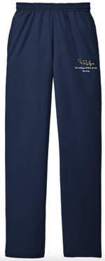 TCNJ Nursing Heartbeat Open Bottom Sweatpants with Pockets