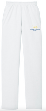 TCNJ Nursing Heartbeat Open Bottom Sweatpants with Pockets