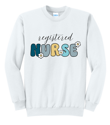 TCNJ Nursing Daisy Nurse Sweatshirt