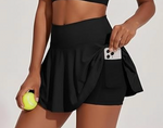 Dawg Park Black Performance Pleated Skort