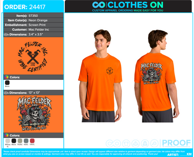 Mac Felder Inc Summer 2026 Performance Tees
