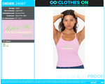 JMU Alpha Phi Spring 2026 Bid Day Tanks