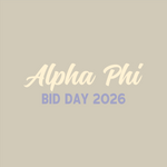 JMU Alpha Phi Spring 2026 Bid Day Tanks