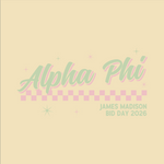 JMU Alpha Phi Spring 2026 Bid Day Tanks
