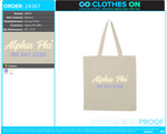 JMU Alpha Phi Spring 2026 Bid Day Tanks