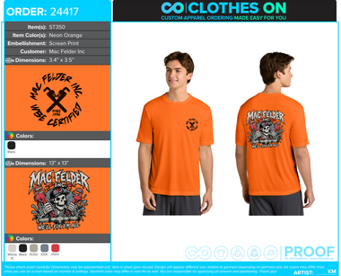 Mac Felder Summer 2026 Performance Tee Reorder