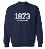 W&J Delta Gamma Fall 2026 Crewneck (Stripe Design)