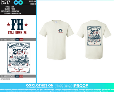 UCM Farmhouse Fall 2026 Rush Tees