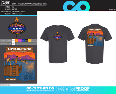Rutgers Alpha Kappa Psi Fall 2026 Rush Tees