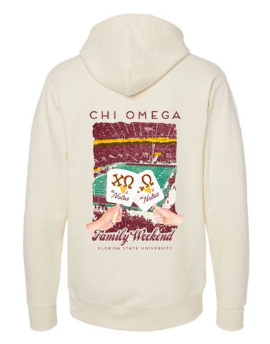 FSU Chi Omega Fall 2026 Family Weekend Hoodie