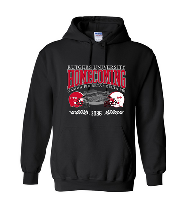 RU GPhi X DPhi Fall 2026 Homecoming Game Hoodie