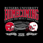 RU GPhi X DPhi Fall 2026 Homecoming Game Hoodie