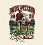 Indiana Sigma Pi Fall 2026 Dad's Weekend Comfort Colors T-Shirt