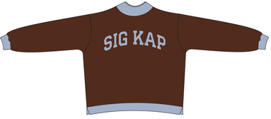 WVU Sigma Kappa Stitched Oversized Fit YourWay Mockneck