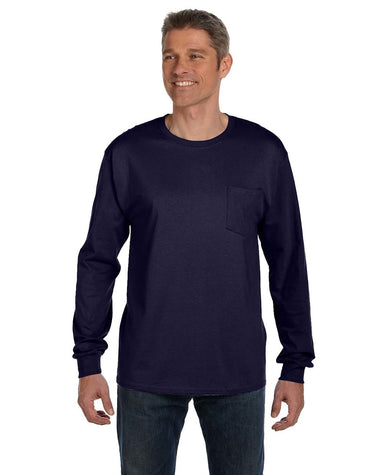 Hanes ComfortSoft Long Sleeve Pocket Tee