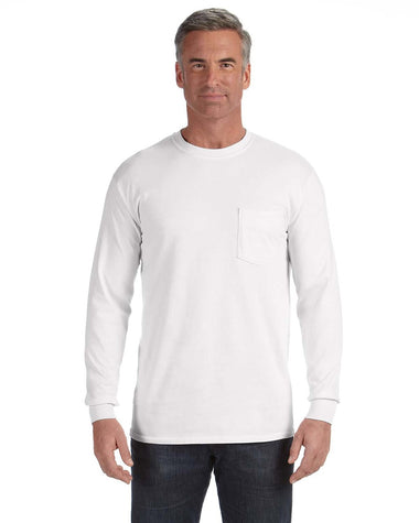 Comfort Colors Unisex Garment-Dyed Heavyweight Long Sleeve Pocket T-Shirt