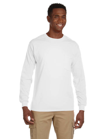 Gildan Unisex Ultra Cotton Long Sleeve Pocket T-Shirt
